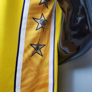 James #23 Lakers V-neck City Edition yellow 1