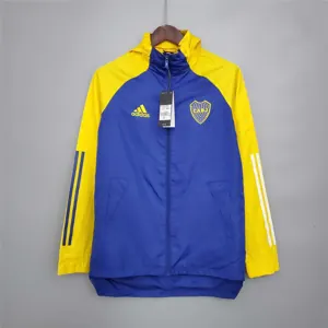 20-21 Boca Juniors Blue and Yellow Windbreaker