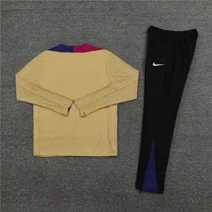 24-25 Barcelona Long Sleeve Tracksuit Gold Training Suits Football AAAAJersey Yupoo 2