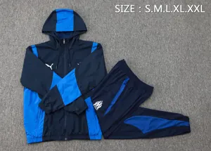 24-25 Marseille Windbreaker Hoodie Jackets Football Shirts 2