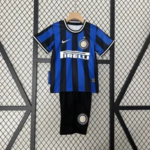 09-10 Inter Milan Home Retro Kids Kits Children Shirt Soccer Jersey Yupoo