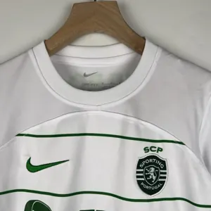 23-24 Sporting Lisbon Away Kids Kits Children Suits Football Jerseys Yupoo 1