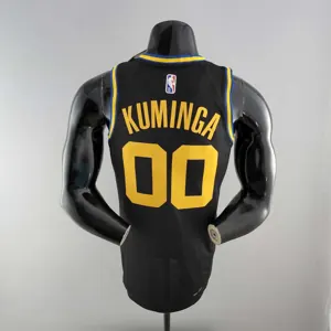 2022 75th Anniversary KUMINGA #00 Warriors City Edition Black NBA Jersey 5