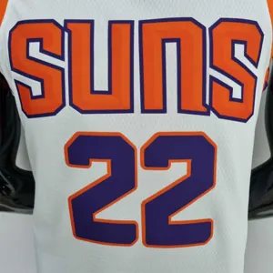 75th Anniversary Ayton #22 Phoenix Suns White NBA Jersey 6