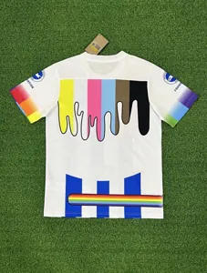 23-24 Brighton Rainbow Laces Pre-Match Size-S-4XL Jersey Yupoo 1