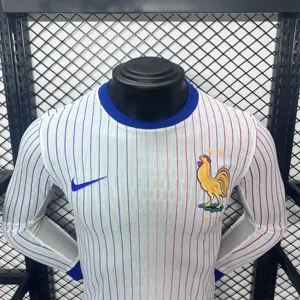 2024 France Away Long Sleeve Kit Player Version Shirt Jerseys Supllier Yupoo 3