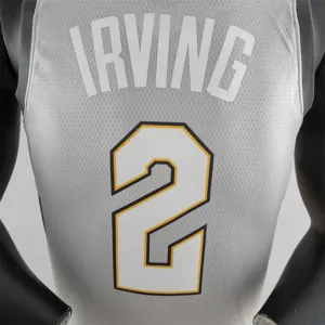 2018 Irving #2 Cleveland Cavaliers Grey NBA Jersey 7