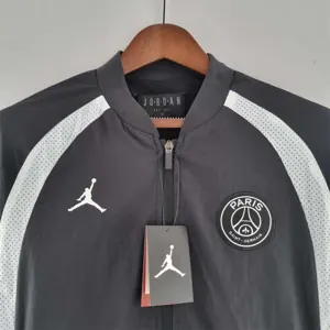 2022 PSG Jordan blackwhite windbreaker 7