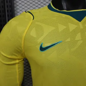 2026 World Cup Brazil Home Kit Player Version Football Long Sleeve Shirt AAAAJersey Supply Yupoo 2