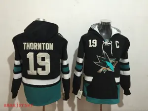 San Jose Sharks hoodie ice hockey jersey M-3XL 圣何西鲨鱼队帽衫冰球服 2