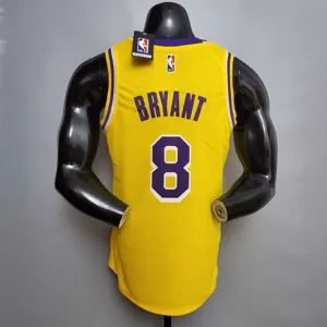Bryant #8 Lakers Commemorative Edition Round neck yellow1684437008000 5
