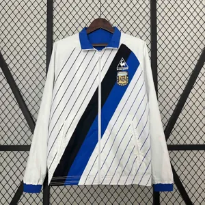 2024 Argentina Trench Coat Reversible White&Blue Double-Sides Jacket AAAAJersey Wholesale Yupoo 4