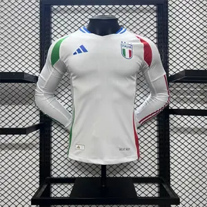 2024 Italy away white long sleeve player version