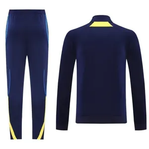25-26 Boca Juniors Navy Football Tracksuits Long Jacket Suits 2