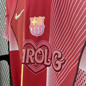 25-26 Barcelona Pink X KAROLG Football T-Shirt Custom Edition AAAAJersey Dropship Yupoo 1