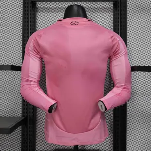25-26 Inter Miami Home Long Sleeve Kit Player Version Shirt AAAAJersey Dropship Yupoo 1