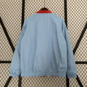 23-24 Manchester City Reversible Windbreaker Red&Blue Double-Sides Jacket Soccer Jerseys For Sa 1