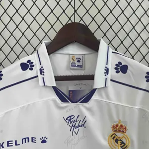 94-96 Real Madrid Home Retro Kit Long Sleeve Vintage Shirt Football AAAAJersey Supplier 2