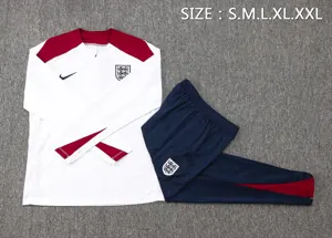 2024 England Long Sleeve Training Suit Football Shirts 1