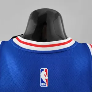 Retro Philadelphia 76ers Iverson #3 crew neck blue NBA Jersey 4