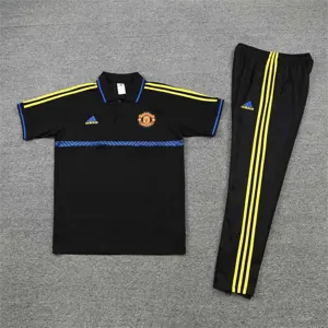 Manchester United Polo black and yellow-three sides 7