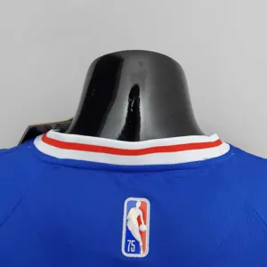 75th Anniversary Philadelphia 76ers MAXEY#0 Blue NBA Jersey 3