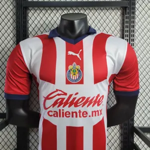 23-24 Chivas Guadalajara home player version size S-XXL football jerseys 3
