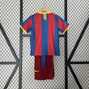 10-11 Barcelona Home Retro Kids Kit Size-16-28 Football Jersey Yupoo 7
