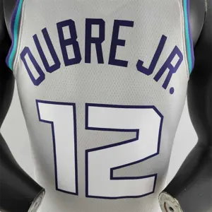 2019 Oubre jr. #12 Charlotte Hornets Grey NBA Jersey 1