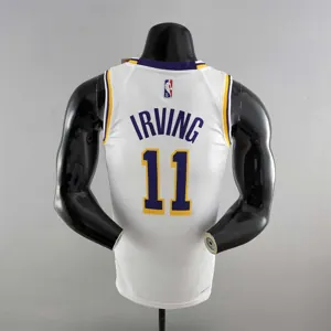 75th Anniversary IRVING #11 Los Angeles Lakers White NBA Jersey 5