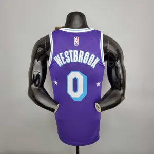 2022 75th Anniversary WESTBROOK#0 Lakers City Edition Purple 4