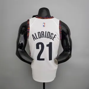 brooklyn#21 Brooklyn Nets City version White 3