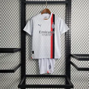 23-24 Kids AC Milan away size 16-28 Soccer Jerseys