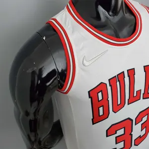 75th Anniversary Pippen #33 Bulls White 4