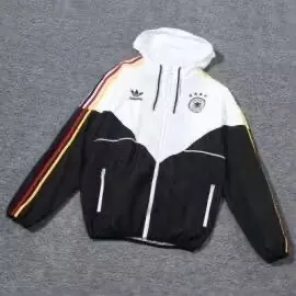 2024 Germany White&Black Windbreaker Hoodie Jackets Football AAAAJersey Supplier