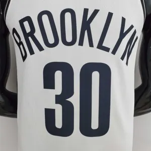 75th Anniversary Curry #30 Nets White NBA Jersey 1