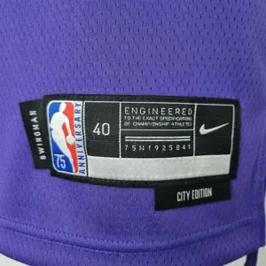 75th Anniversary Ayton #22 Phoenix Suns Purple NBA Jersey 3