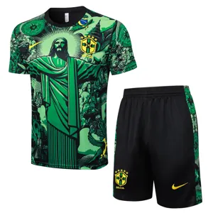 2024 Brazil Christ the Redeemer Green Special Edition Kit Soccer AAAAJersey Yupoo-1