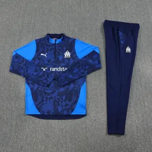 25-26 Marseille Blue Training Kit Soccer AAAAJersey Supply Yupoo 1