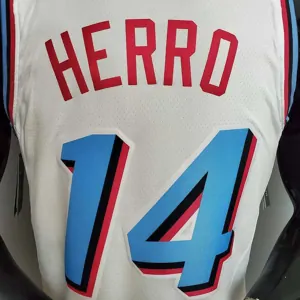 HERRO#14 Miami Heat V-neck White 3