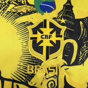 24-25 Brazil Jesus the Redeemer Yellow Special Edition Kit AAAAJersey Supplier Yupoo 4