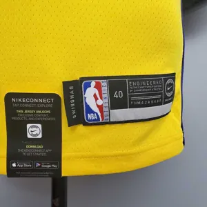 James #6 Lakers V-neck City Edition yellow 3
