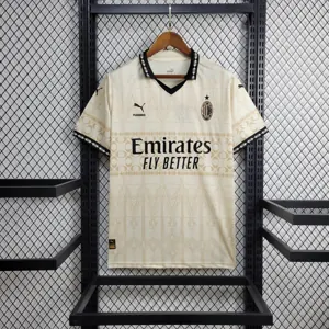 23-24 AC Milan Fouth Kit Beige Shirt Jerseys World Yupoo