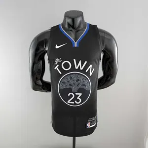 2020 GREEN #23 Warriors City Edition Black and Grey NBA Jersey