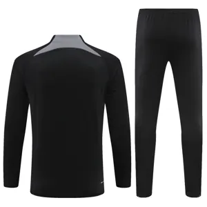 23-24 PSG Long Sleeve Tracksuit Black Training Suits Jersey Supplier Yupoo 3