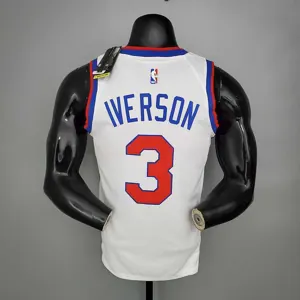 2021 76ers cursive retro limited IVERSON#3 white 5