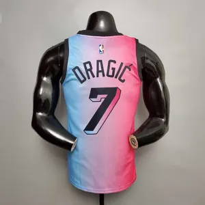 New Miami Heat DRAGIC#7 City Edition Pink Blue Gradient Color 5