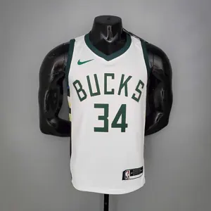 2021 Antetokounmpo #34 BUCKS Home White