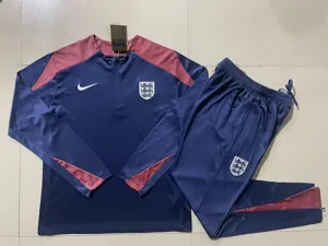 2024 England Long Sleeve Training Suit Football Shirts 1