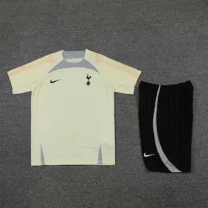 22-23 Tottenham Hotspur training suit short sleeve kit Beige 13